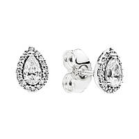 Серебряные серьги Pandora Сияющие капли 296252CZ GG, код: 7360936