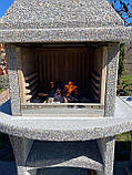 Вуличний камін-барбекю "Каїр" кутовий із великим столом, фото 4