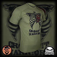 Футболка тактик оливкового цвета "Crossfit Warrior", мужские футболки и майки, тактическая и форменная одежда