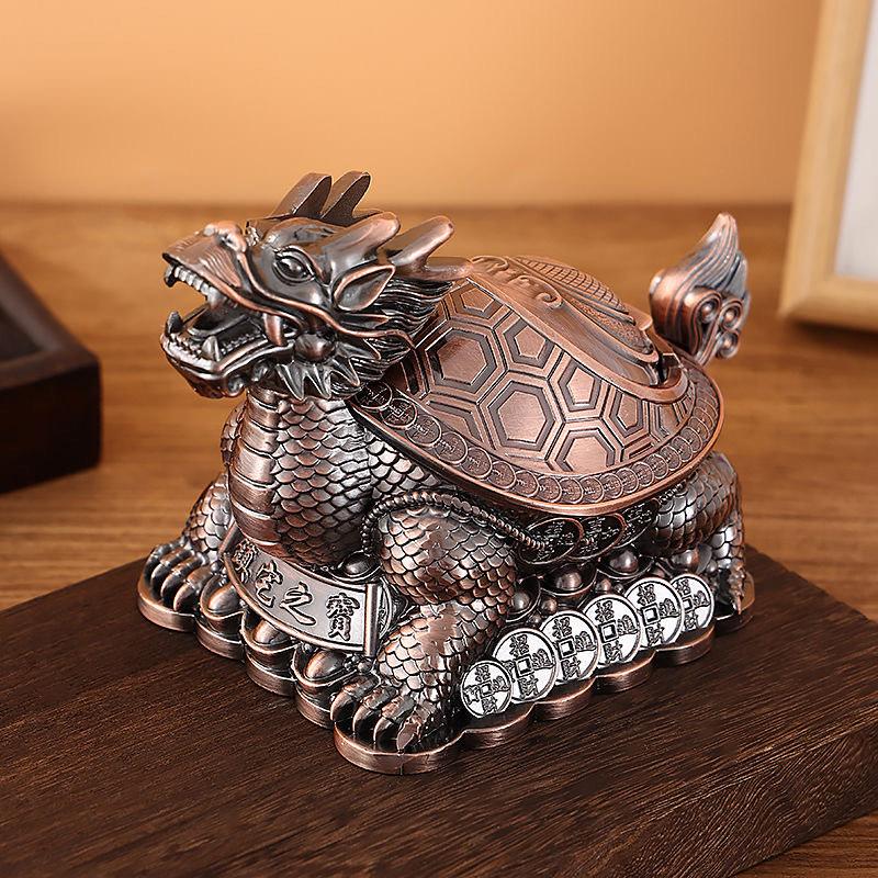 Попільничка металева Дракон ( Колір Бронза), фото 1