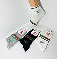 Шкарпетки чоловічі 12 пар демісезонні бавовна GUCCI Туреччина середні розмір 41-45 асорті