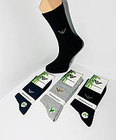 Шкарпетки чоловічі 12 пар демісезонні бамбук EMPORIO&ARMANI Туреччина, високі, ароматизовані розмір 41-45 мікс
