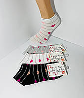 Шкарпетки жіночі 12 пар демісезонні бавовна SLID LEVA розмір 36-39 мікс