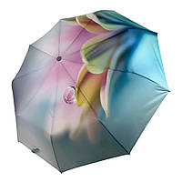 Женский зонт-автомат в подарочной упаковке с платком цветочный принт от Rain Flower 01030-6 DR, код: 8027274