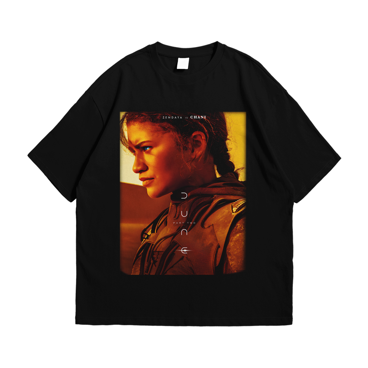 Футболка з принтом Dune частина 2 - Чані L Чорний