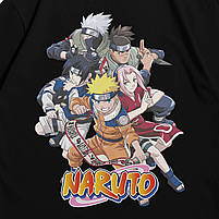 Футболка з принтом Аніме Naruto XL Чорний, фото 3