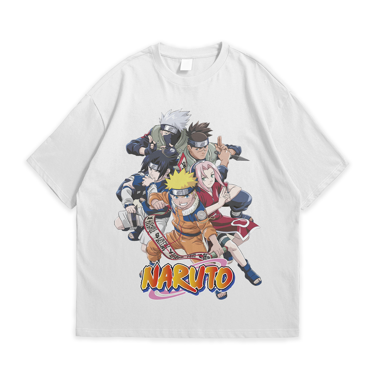 Футболка з принтом Аніме Naruto XXL Білий