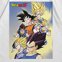 Футболка з принтом Аніме Dragon Ball Z L Білий, фото 3