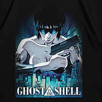 Футболка з принтом Аніме Ghost In The Shell S Чорний, фото 3