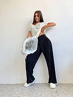 Женский стильный костюм двойка кофта+штаны ткань:вискоза Мод. 27511 молоко, 48/50