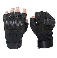 Тактические перчатки открытые Military ХL Черный NX, код: 8238957