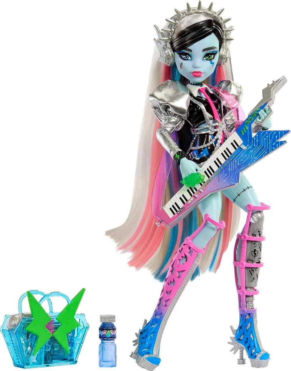 Лялька Монстер Хай Френкі Штейн Рок-зірка Monster High Frankie Stein Amped Up Rockstar Mattel HNF84