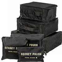 Набір дорожніх сумок-органайзерів Secret Pouch 6 шт (R82637-BK)