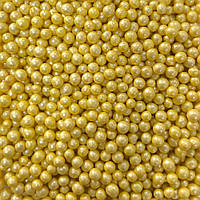 Рисові кульки Жовті 5 мм перламутрові 30 г