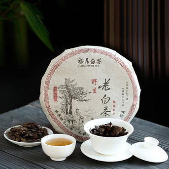 Чай Білий Лао Шоу Мей 350 г млинець, 2013 рік китайський чай, Брови старця