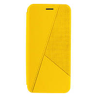 Чехол-книжка кожа Twist для Samsung Galaxy А22 (A225) Желтый