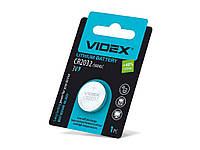 Батарейка VIDEX CR2032 1шт літієва BLISTER CARD /2