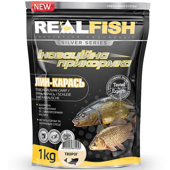Прикормка Real Fish Лин-Карась 1кг (сир)