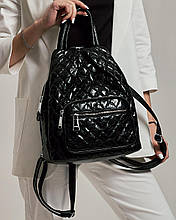 Сумка-рюкзак жіночий Polina&Eiterou 21001 чорний шкіра