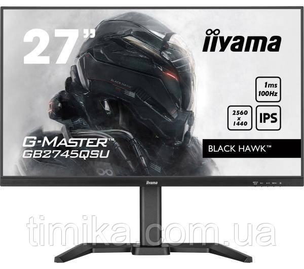 Монітор iiyama G-Master Black Hawk GB2745QSU-B1 27" 2K IPS 100 Гц 1 мс