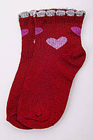 Хлопковые детские носки бордового цвета 167R601-1 Ager 3-4 года NX, код: 8387963