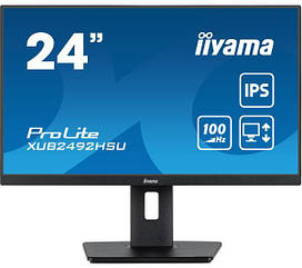 Монітор iiyama ProLite XUB2492HSU-B6 24" Full HD IPS 100 Гц 0,4 мс MPRT