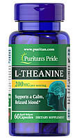 Теанин Puritan's Pride L-Theanine 200 mg 60 Caps MN, код: 7518860