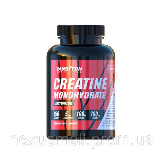 Креатин моногидрат Vansiton Creatine Monohydrate 700 mg 150 Caps NX, код: 7774875 - фото 1 - id-p2178257380