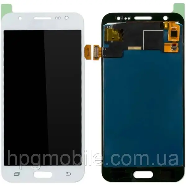 Дисплей Samsung J500/J5 2015 (GH97-17667A) модуль (екран,сенсор) сервісний оригінал, Білий, фото 1