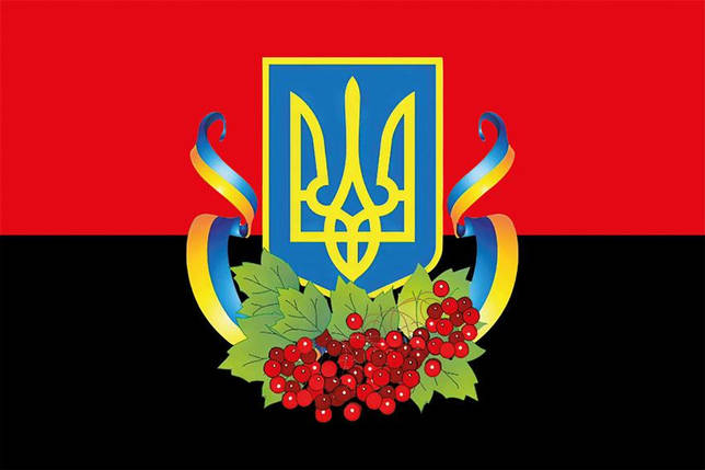 Прапор «Україна» червоно-чорний, фото 1