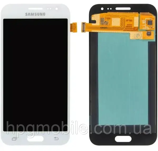 Дисплей Samsung J200/J2 2015 (GH97-17940A) модуль (екран,сенсор) сервісний оригінал, Білий, фото 1