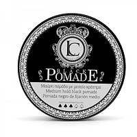 Помада (черная) для стайлинга волос Lavish Care Black Pomade Medium hold black pomade 100 мл QT, код: 6634483