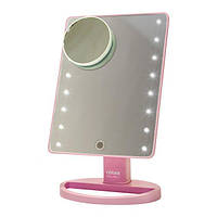 Зеркало косметическое Rotex RHC25-P Magic Mirror Pink QT, код: 8191557
