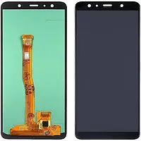 Дисплей для Samsung SM A750/A7 2018 (OLED) модуль (экран,сенсор) Черный