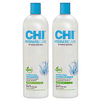 Набор CHI Hydrate Care для глубокого увлажнения волос (шампунь 739 мл + кондиционер 739 мл )