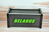 Полка панели кабины Зеленая надпись МТЗ УК (Беларус) н/о овальная панель
