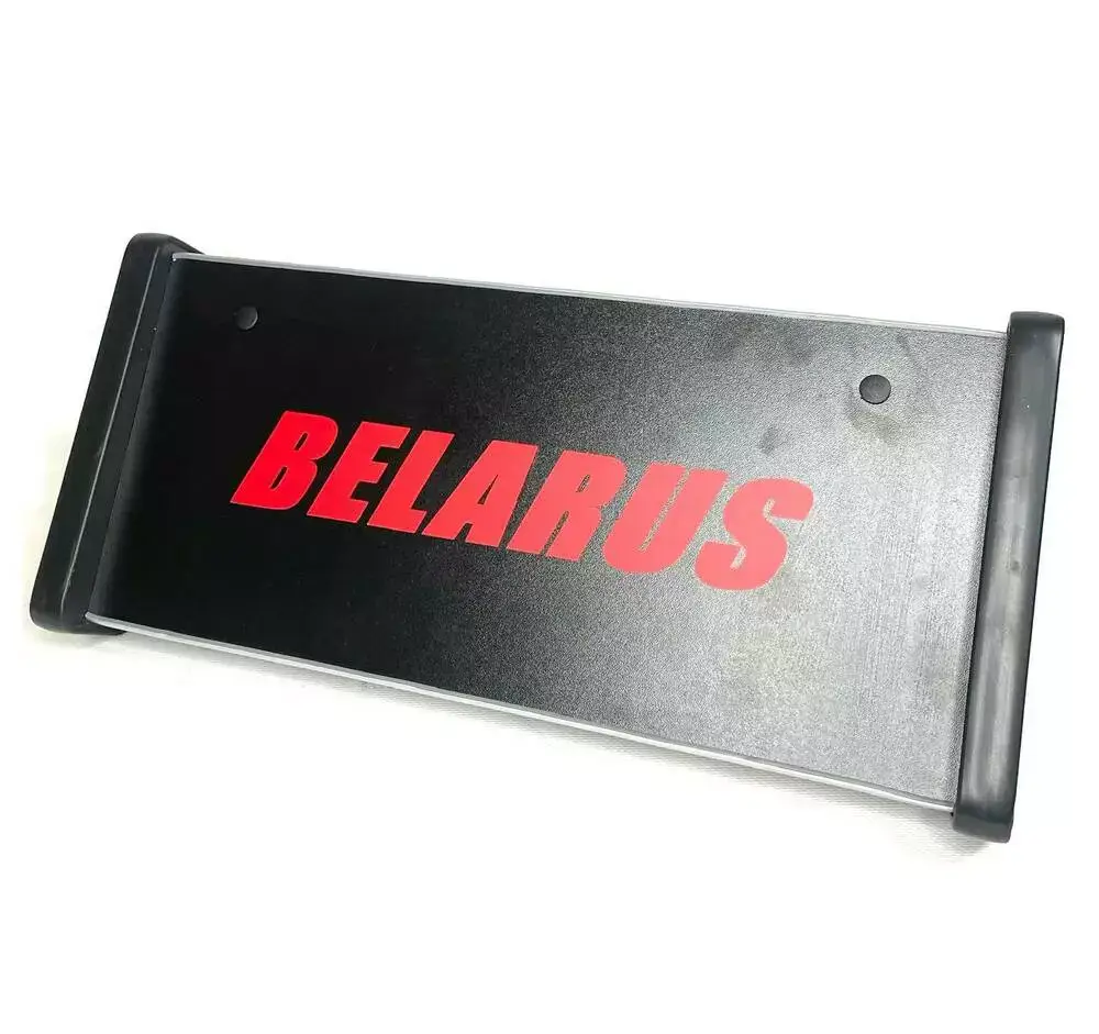 Полиця панелі кабіни МТЗ УК (Червоний напис Беларус) пластикова панель вузька,квадратна 1998-2017г