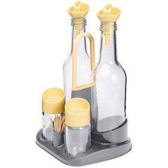 Набор спецниц 2 шт и бутылок для уксуса и масла HEREVIN (152081-582)