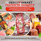 Рулон для вакууматора 15 см на 5 метра для харчових продуктів рифлені, Пакети для вакуумування їжі, фото 3