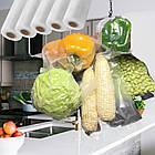 Рулон для вакууматора 15 см на 5 метра для харчових продуктів рифлені, Пакети для вакуумування їжі, фото 7