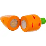 Дитячий дерев'яний набір овочів на липучках для нарізання Kruzzel 23543 Польща, фото 5