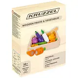 Дитячий дерев'яний набір овочів на липучках для нарізання Kruzzel 23543 Польща, фото 10