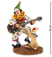 Статуетка Veronese Клоун з гітарою 16х12х9 см 1903798 полістоун