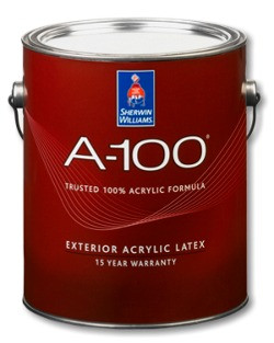 Фарба Sherwin Williams A-100 Exterior Latex Flat (А-100 фасадна) — 18,3 л, фасадна акрил-латексна матова