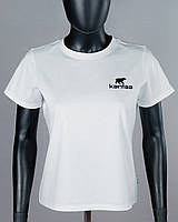 Женская футболка классическая белая размер XXL (XXL007R) hl