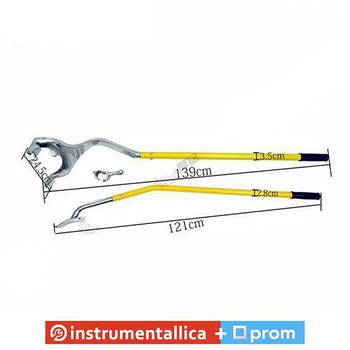 Інструмент для ручного монтажу демонтажу шин нікельований ГА TL-03