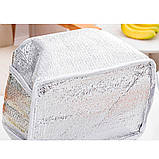 Ланч бег - термосумка для їжі з собою Panda, синя, фото 4