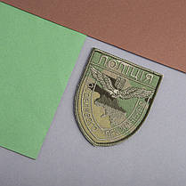 Шеврон нашивка на липучці Поліція спеціального призначення мультикам 8х9,5 см вишитий патч, фото 3