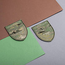 Шеврон нашивка на липучці Поліція спеціального призначення мультикам 8х9,5 см вишитий патч, фото 5