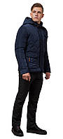 Фірмова куртка зимова чоловіча кольорова синя модель 2703 (КЛАД ТІЛЬКИ 50(L)